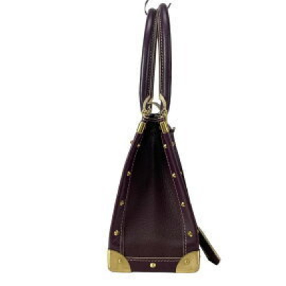 Louis Vuitton Faburo Leather Handbag Prune